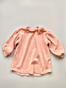 Arket Candy Pink Velour Dress Age 1-2